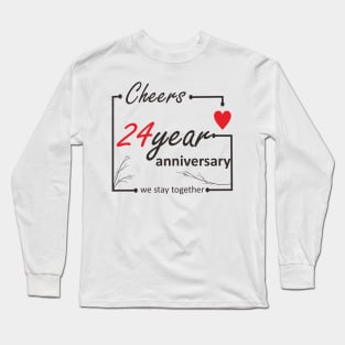 24 Year anniversary Long Sleeve T-Shirt